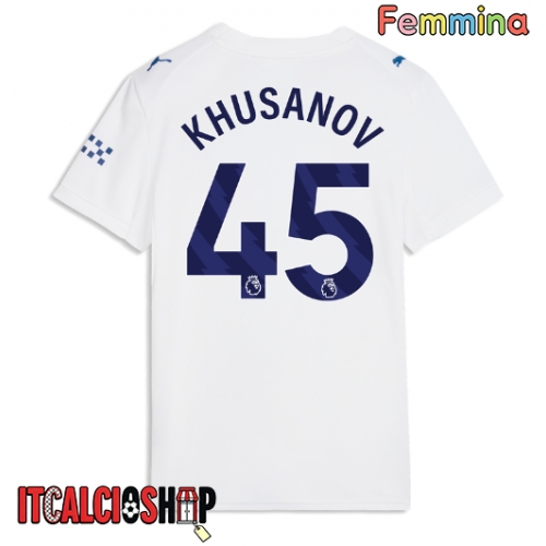 Manchester City Abdukodir Khusanov #45 Terza Maglia Femmina 2026-27 Manica Corta